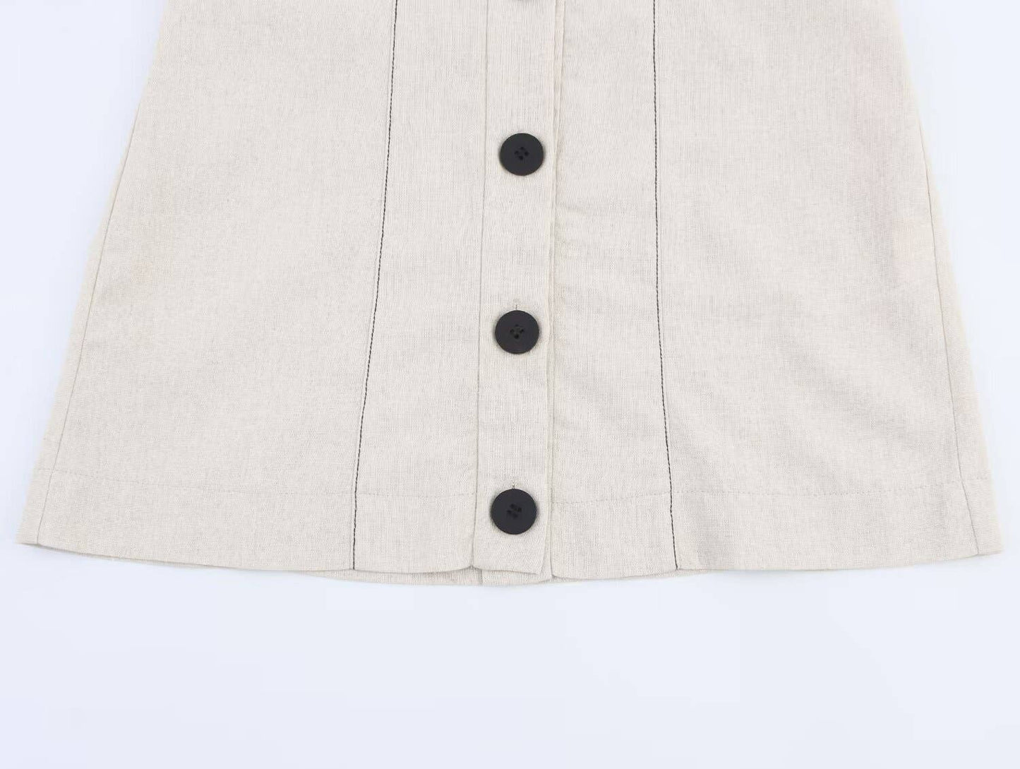 Fashion and sexy single-breasted slim mini dress