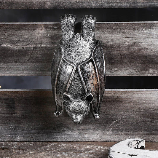 Realistic Hanging Bat Vampire Resin Decor_CWMM9892