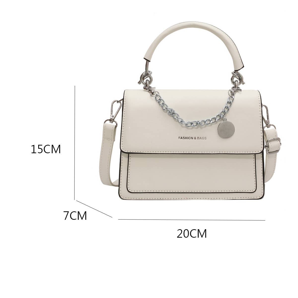 WOMEN CHAIN SHOULDER CROSSBODY SMALL SQUARE BAG_CWAB1548