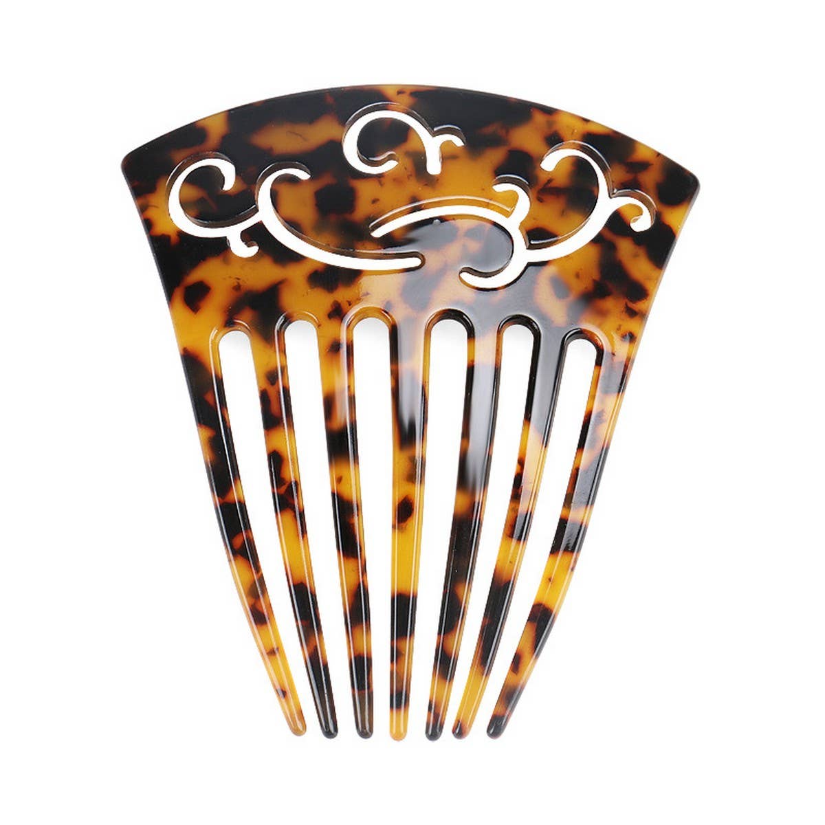 SEVEN-TOOTH ACETATE COMB HAIR ACCESSORIES