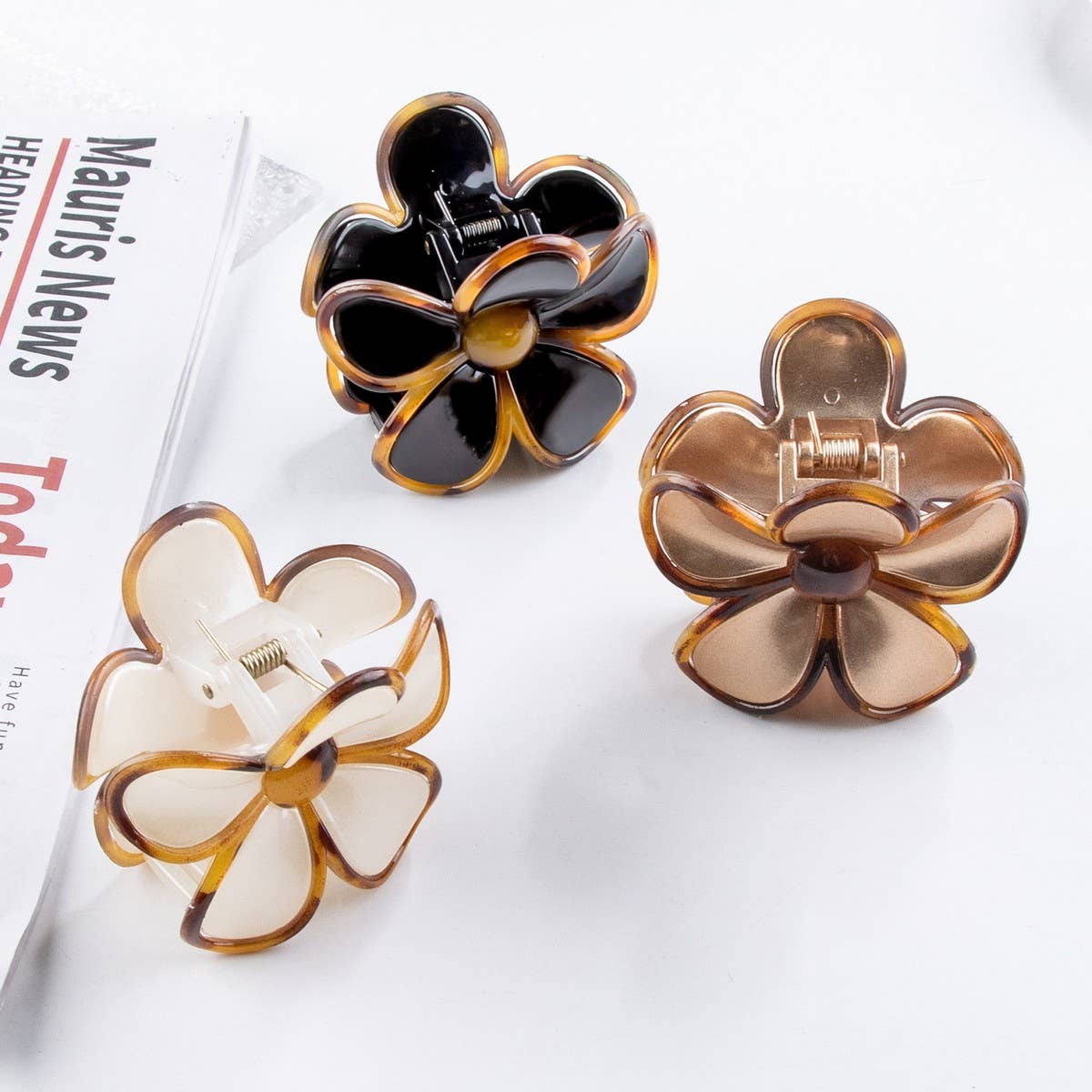 CWAHA1318_FLOWER SHAPE HAIR CLAW CLIP
