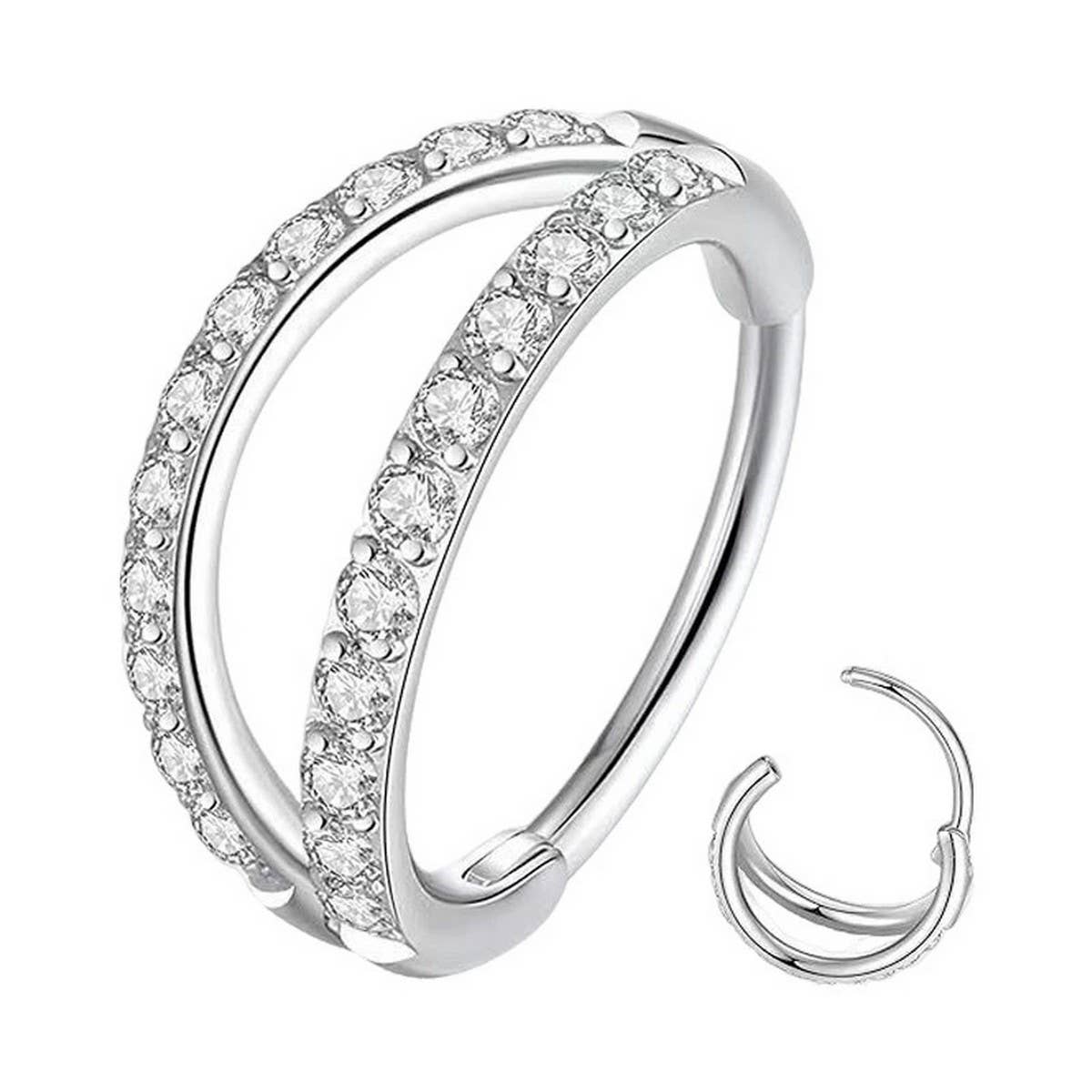 316 Stainless Steel Closed Hoop Nose Ring_CWMM9521