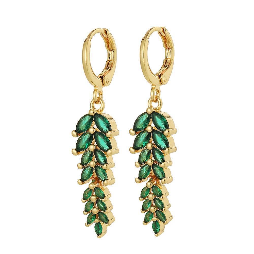 High-end wheat ear feel niche design earring