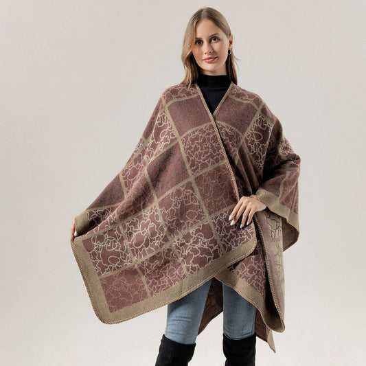 SHAWL HIGH-END SCARF WARM NAP CLOAK