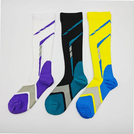 COLORFUL SPORTS LONG COMPRESSION SOCKS