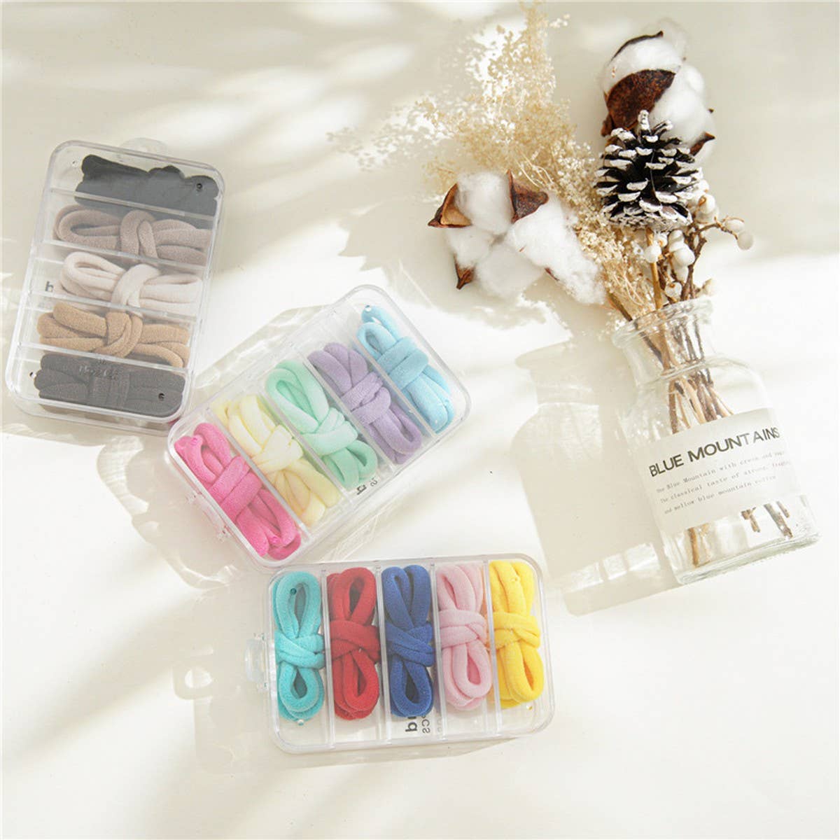 1BOX/25PCS ELASTIC HAIR TIES CANDY COLOR HAIRBANDA_CWAHA1109