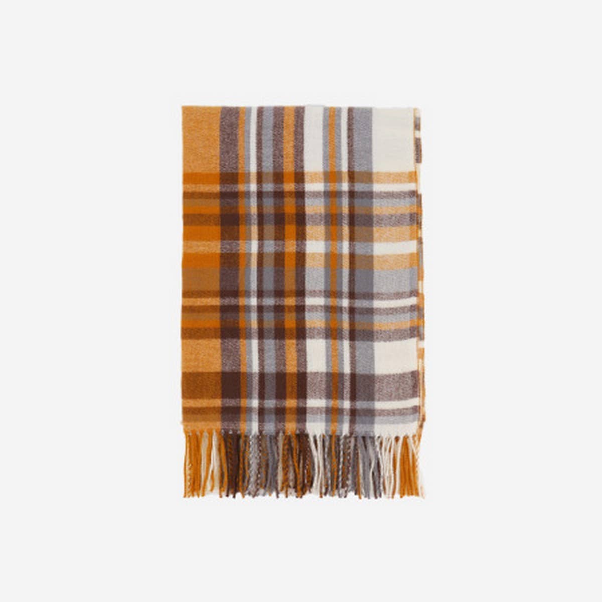 Thick Plaid Scarf ? Long Winter Warm Tassel Shawl