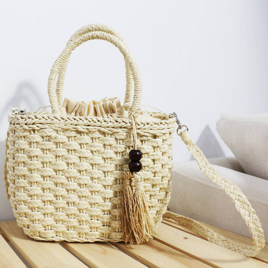 WOMEN STRAW BEACH SHOULDER BAG_CWAB0824