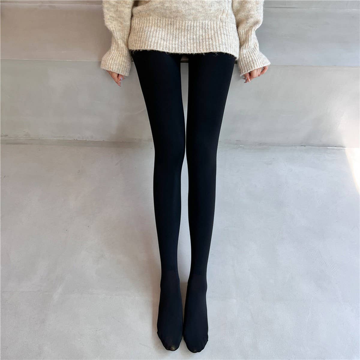 New Winter Glossy Nude Leggings ??Bare-Leg Effect_CWMM8973
