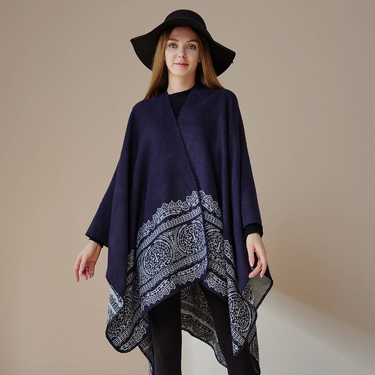 SHAWL WARM CAPE WITH CASHMERE CAPE