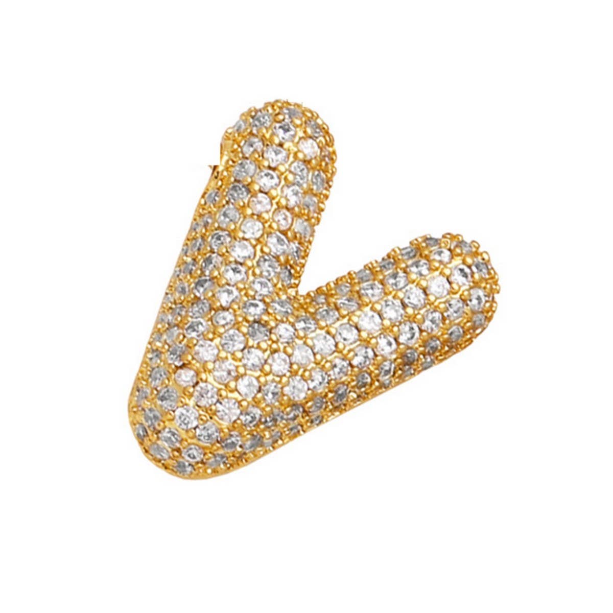 Copper Zirconia Pendant Necklace - Hip Hop