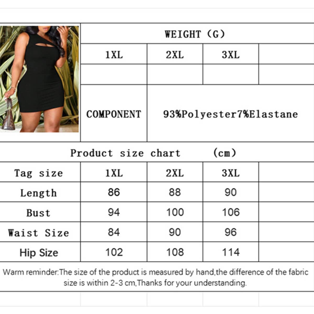 Chic One-Shoulder Cutout Sleeveless Midi Dress_CWDMD6061