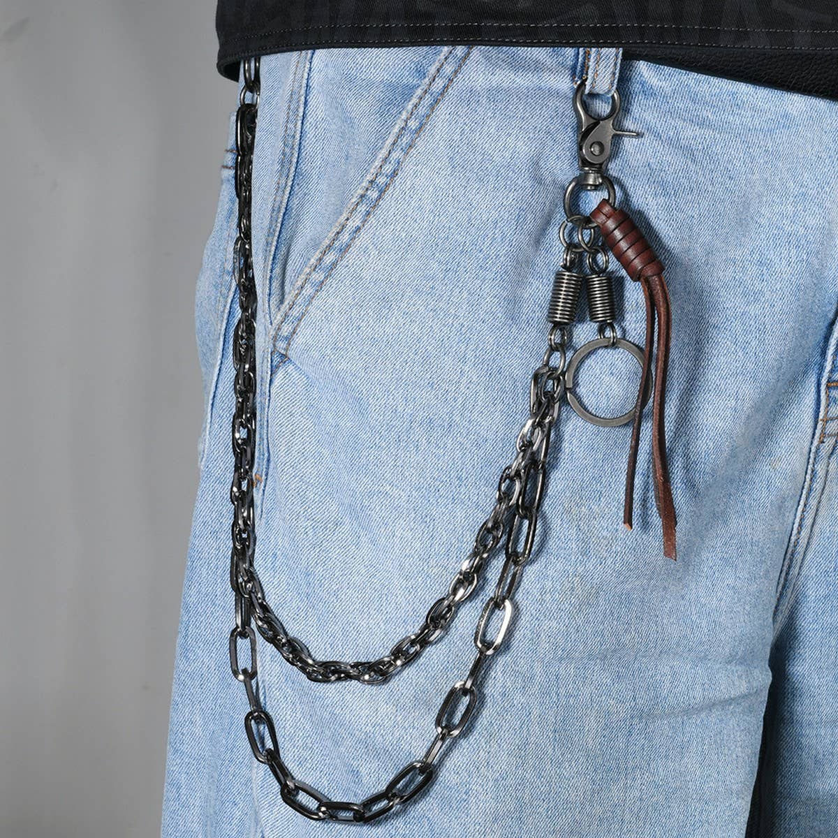 PUNK STYLE MULTI-LAYERED CHAIN JEANS CHAIN_CWMM4874