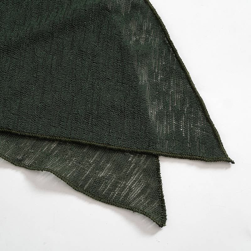 See-through lace-up top casual half skirt set