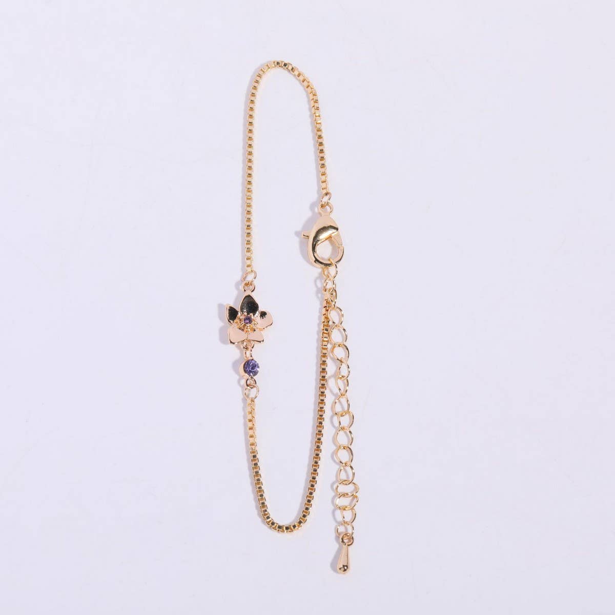 DECEMBER FLOWERBRACELET ZIRCON PENDANT BRACELET