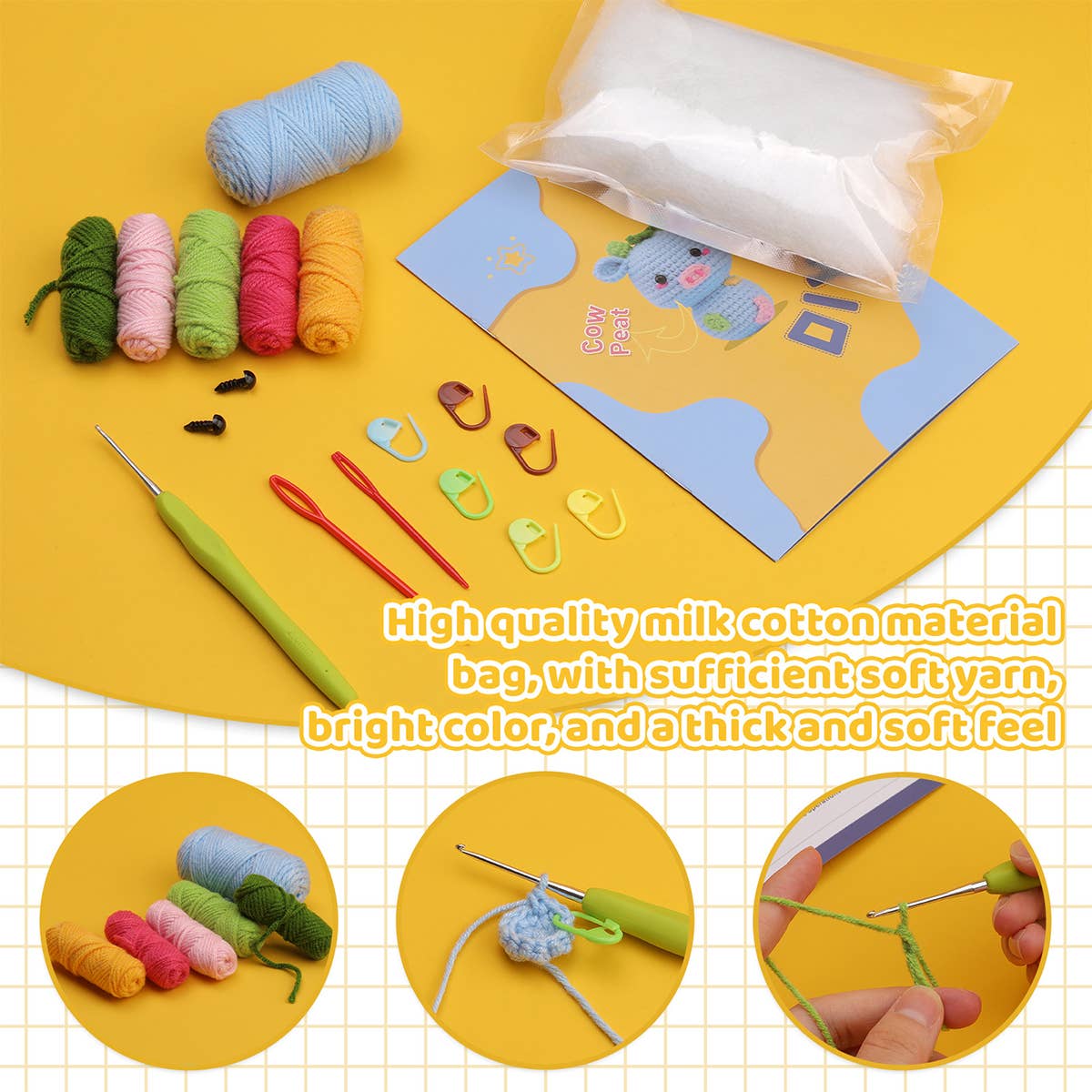 NEW DOLL CROCHET MATERIAL PACKAGE