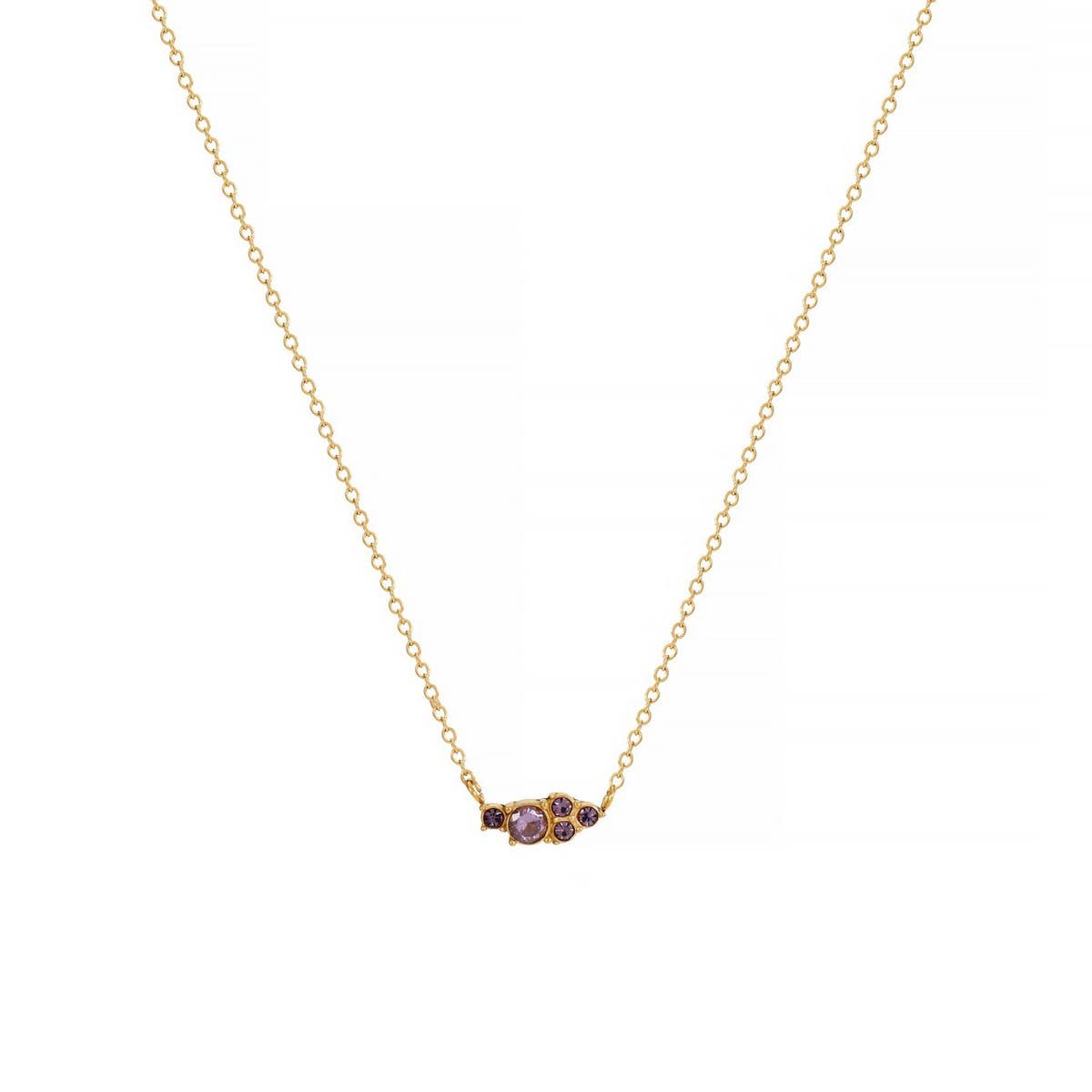 Classic Simple Colorful Birthstone Necklace