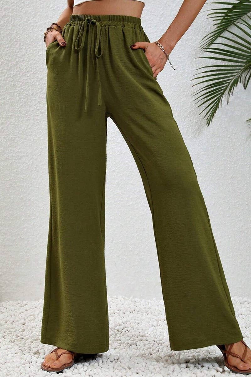 CWBLP1865_SPRING AND SUMMER CASUAL SOLID COLOR MOPPING PANTS