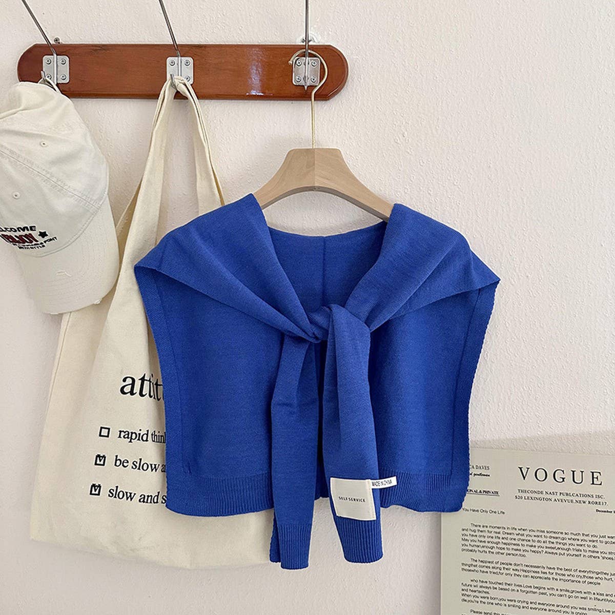 Solid Color Knitted Knotted Shawl??œCasual & Cozy _CWASC0757