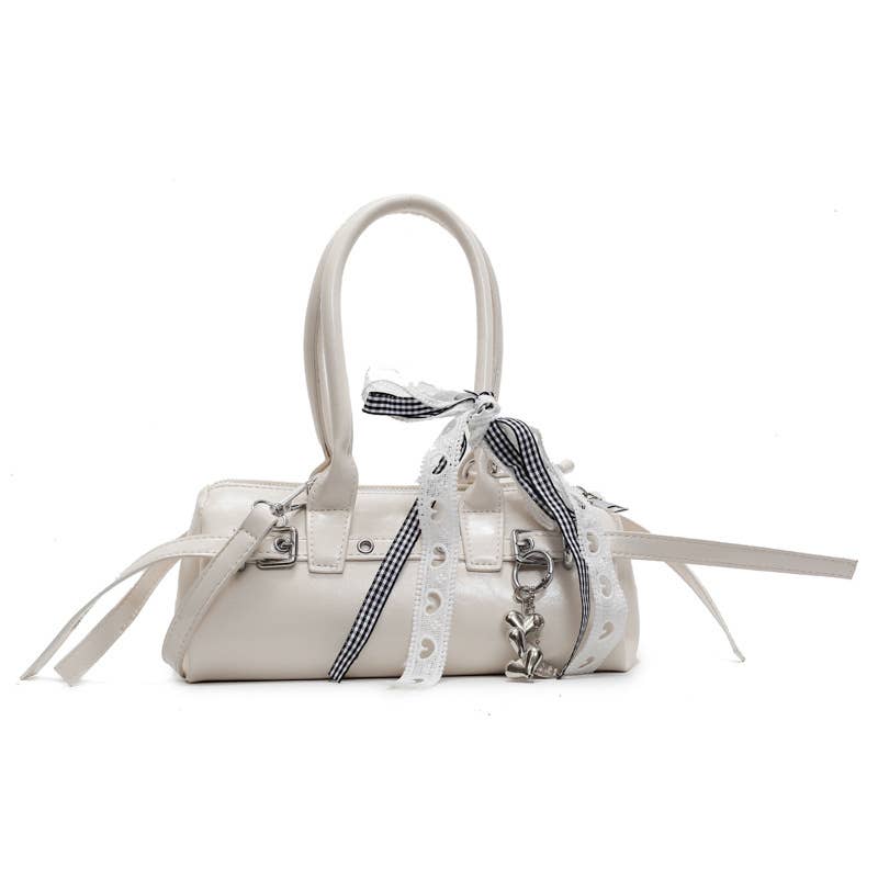 Niche bow-shaped single-shoulder crossbody bag