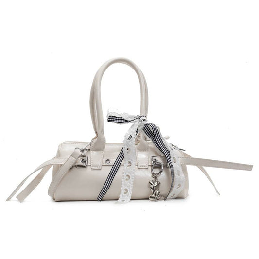 Niche bow-shaped single-shoulder crossbody bag