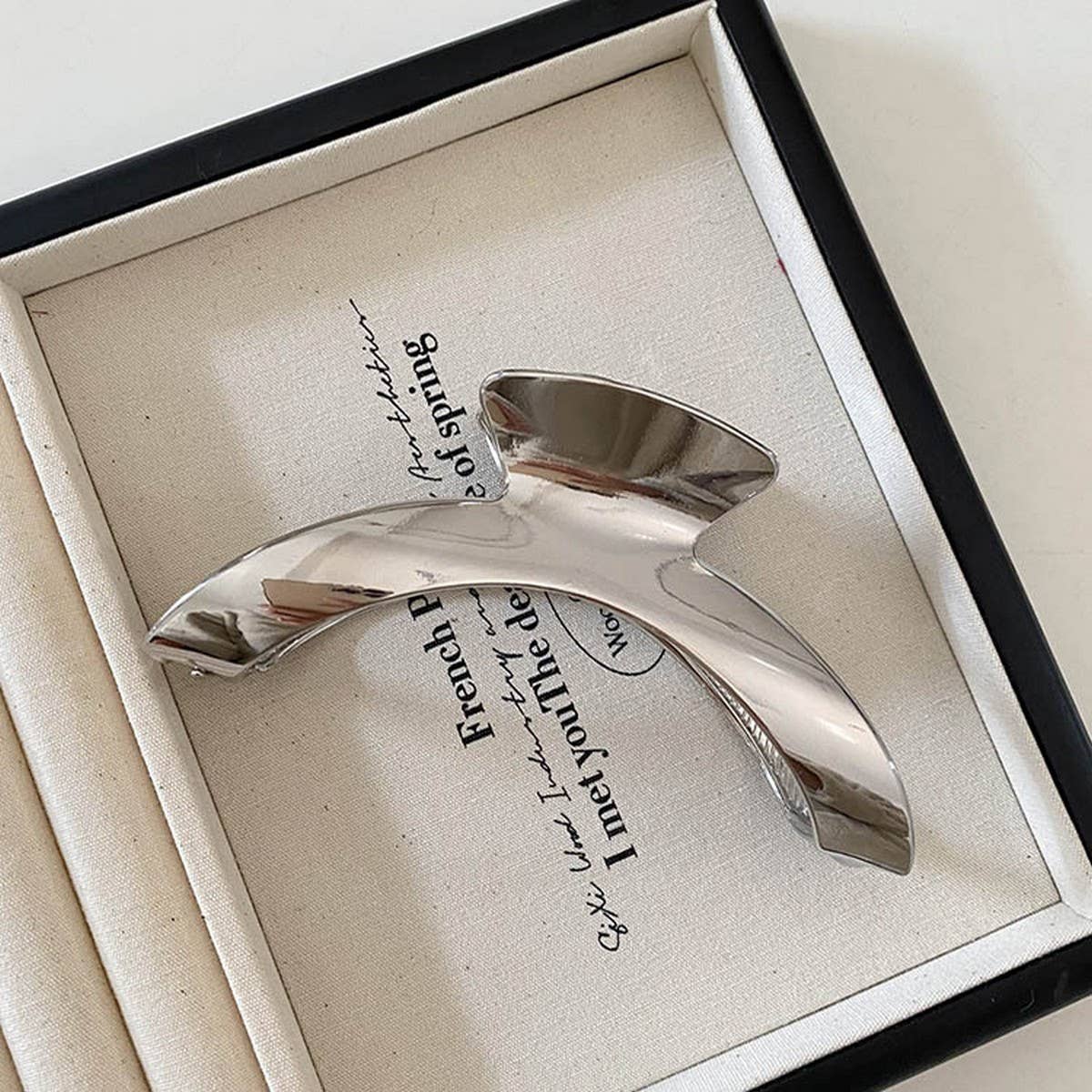 Minimalist Arch Metal Hair Claw,Elegant Shark Clip_CWAHA1280