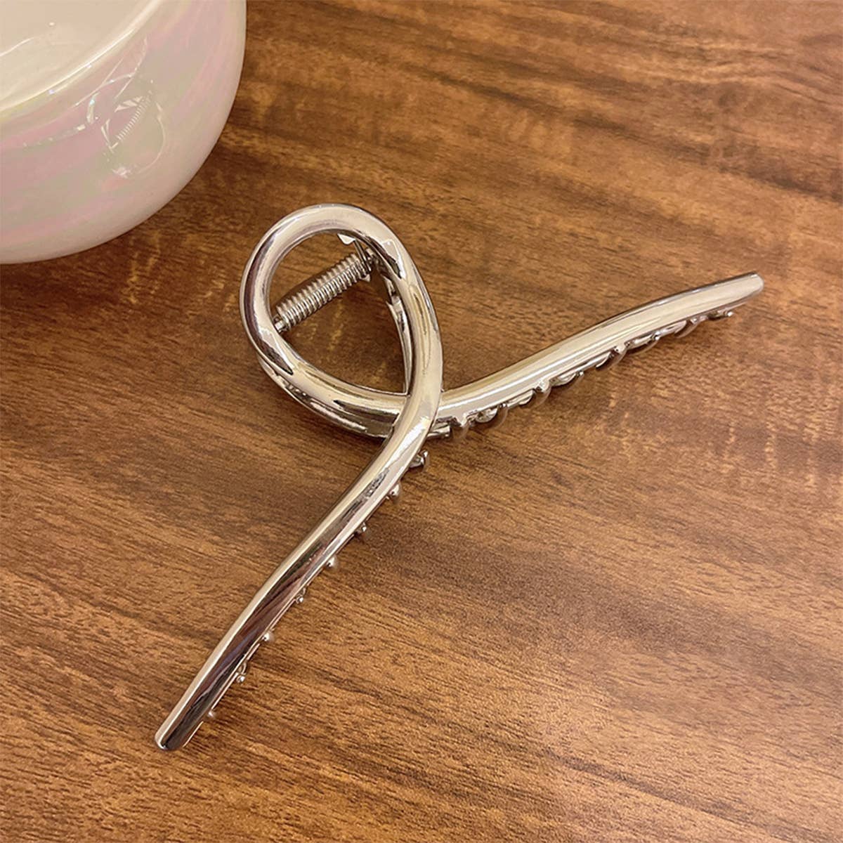 Oversized Metal Hair Claw ??13.5cm Minimalist Clip_CWAHA2375