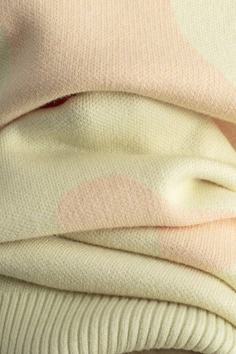 CWOSWL07293_WOMEN¡¯S JACQUARD KNIT LONGLINE SWEATER TOP