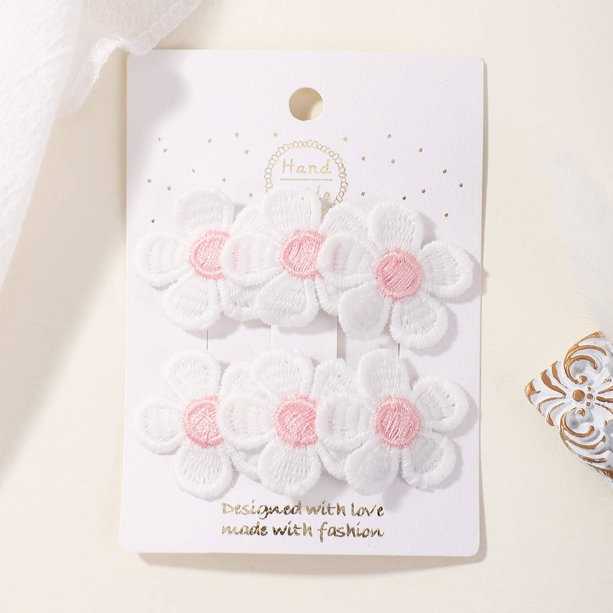 Baby Fabric Bow BB Clip Set ??Gentle on Hair_CWAHA6713