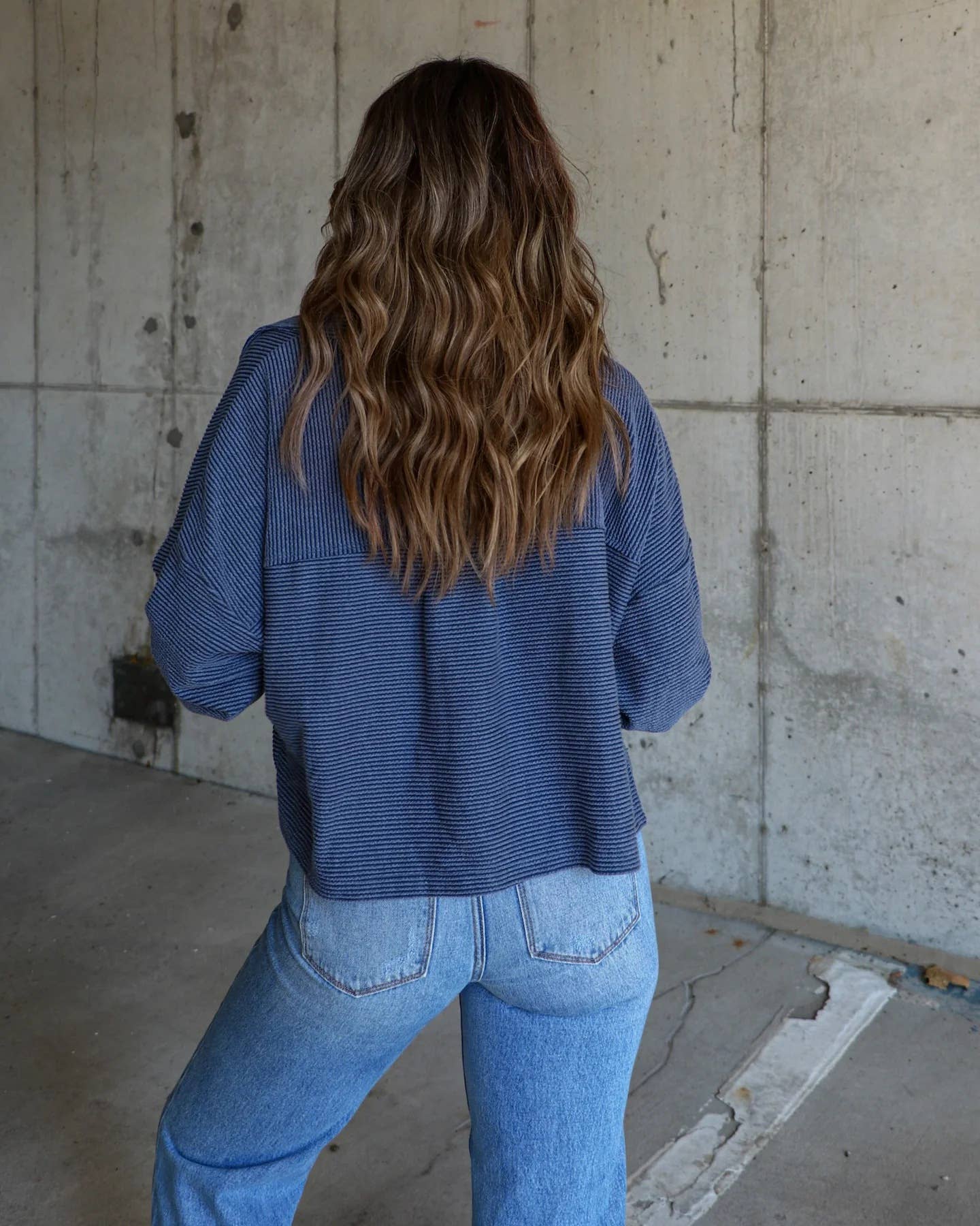 Striped single-breasted long-sleeved jacket