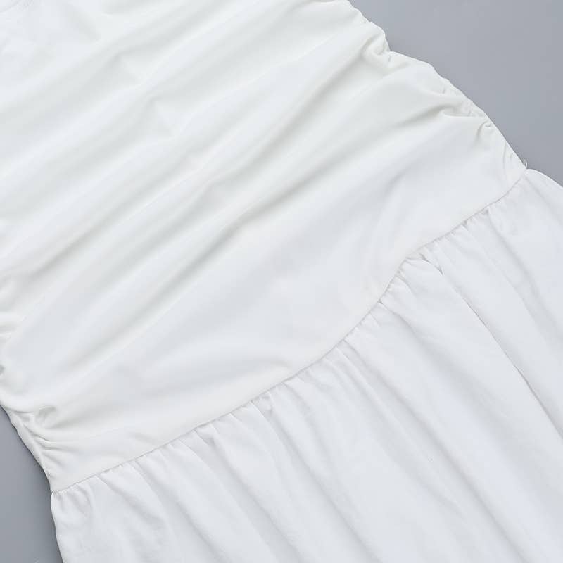 Hollow Out Tube Beach Vacation Dress