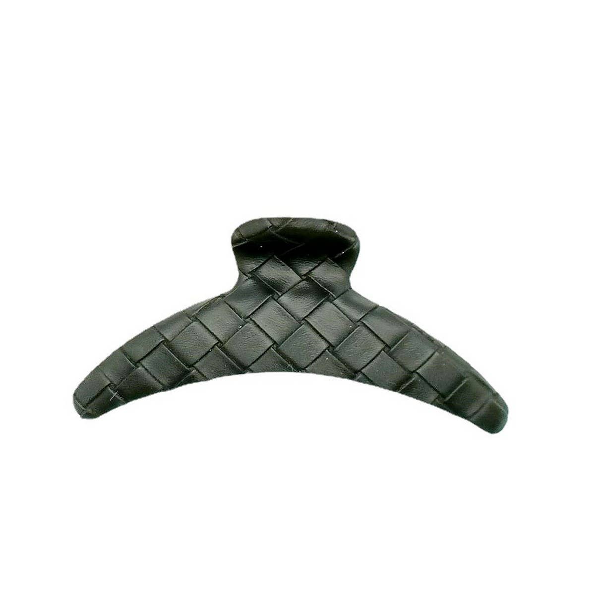 Elegant Woven Lattice PU Leather Hair Claw