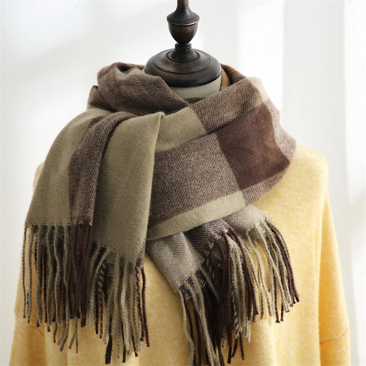 SWEET AND FASHIONABLE PLAID SCARF FOR WOMEN