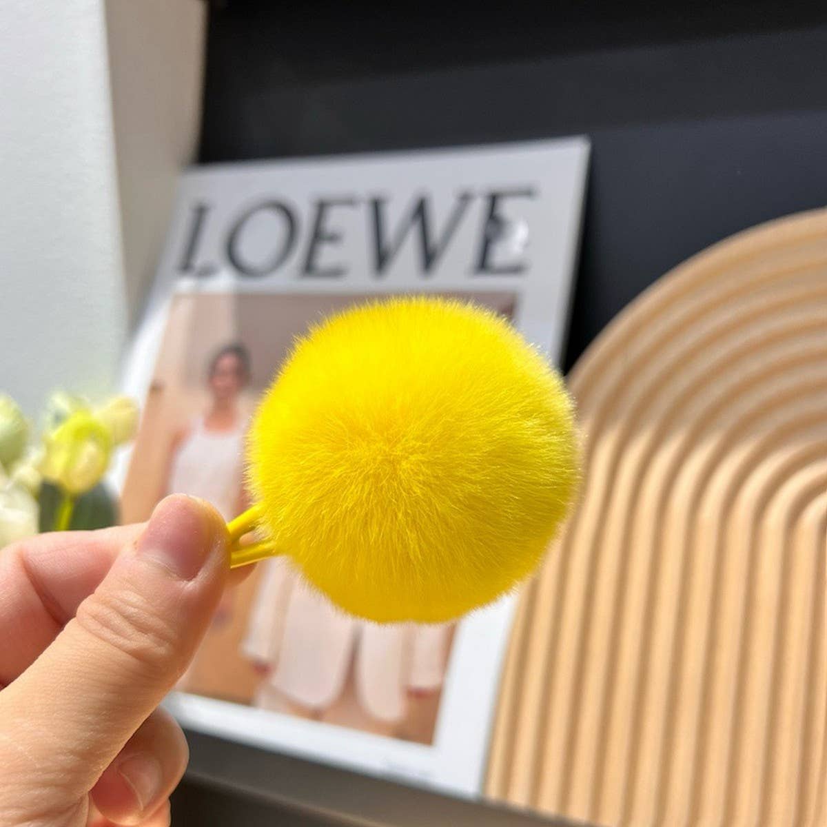 COLORFUL POM-POM BANGS CUTE MINI HAIR CLIP