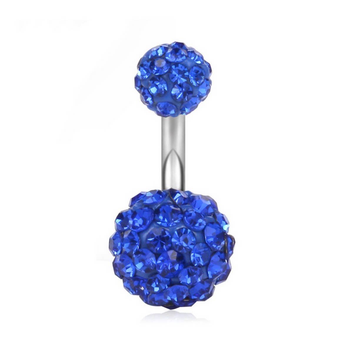 Clay Ball Belly Ring ? CZ Stainless Steel Piercing
