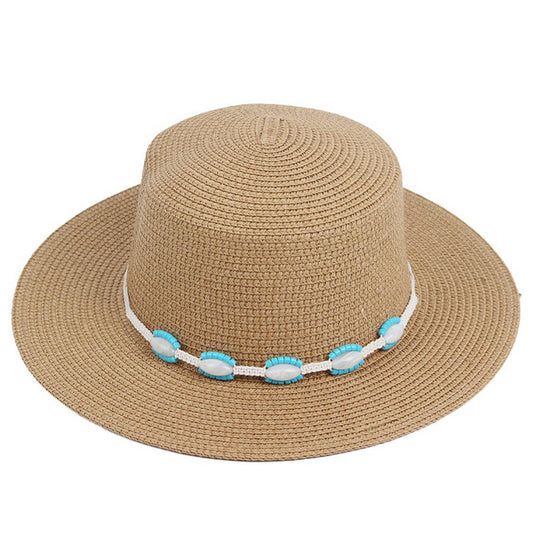 SUN PROTECTION BEACH VACATION STRAW HAT_CWAH1202