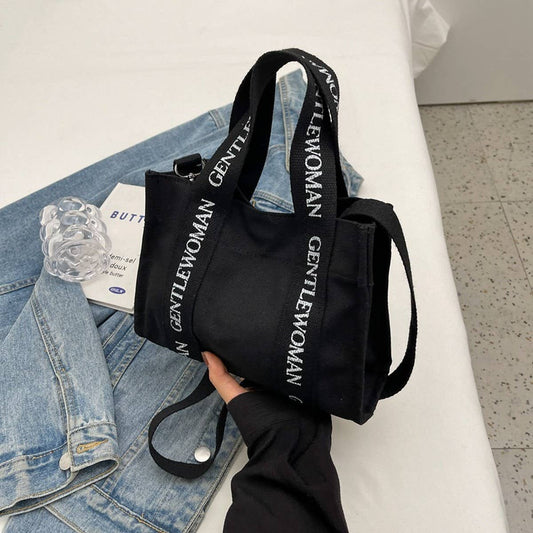 NEW CASUAL LETTER BASKET CANVAS SHOULDER BAG_CWAB2675