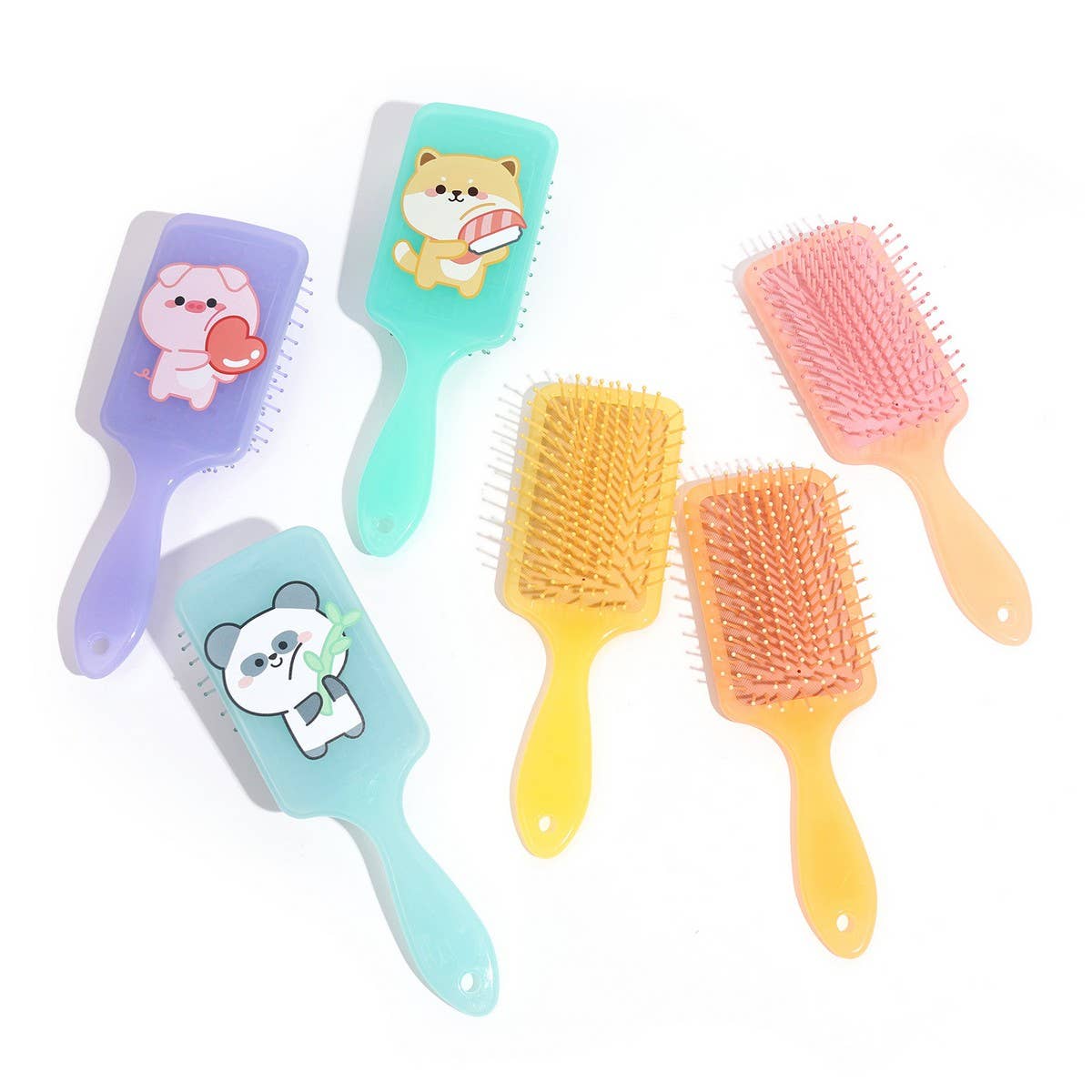 CUTE CARTOON CREATIVE JELLY COLOR GIRL HAIR COMB