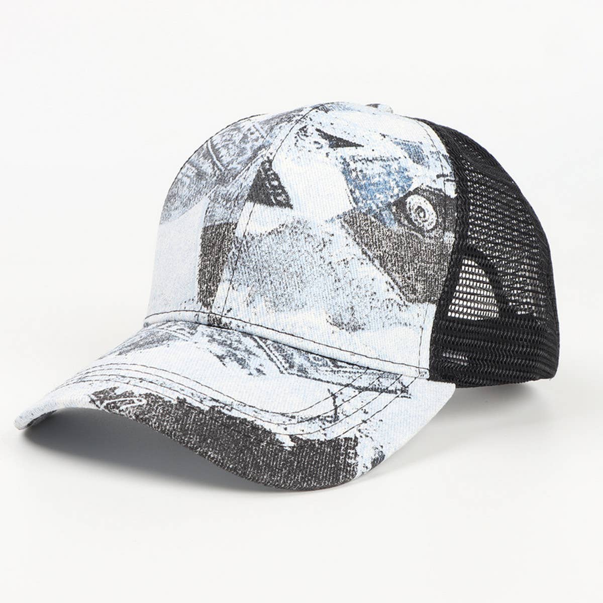 OUTDOOR CAMOUFLAGE GRAFFITI TIE-DYE BASEBALL CAP_CWAH1147