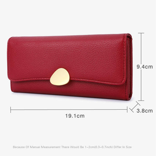 CLASSIC LITCHI PATTERN HASP WALLET_CWAB1651