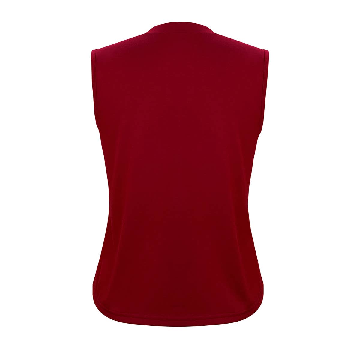Round-neck solid-color hollowed-out loose vest