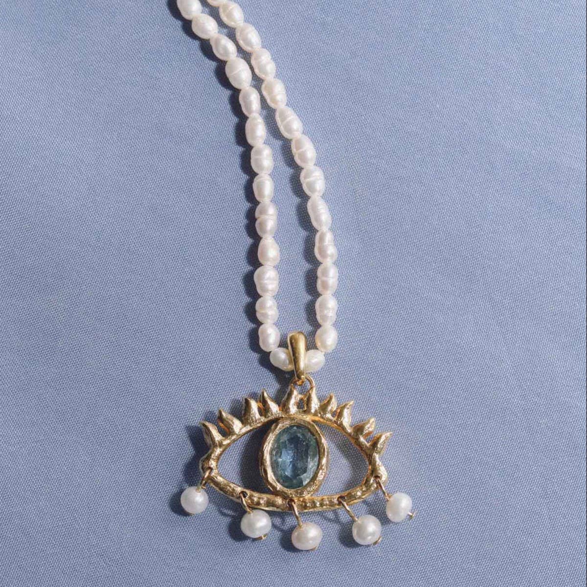 Gold Ocean Charms Necklace ? Fish & Shell Beads