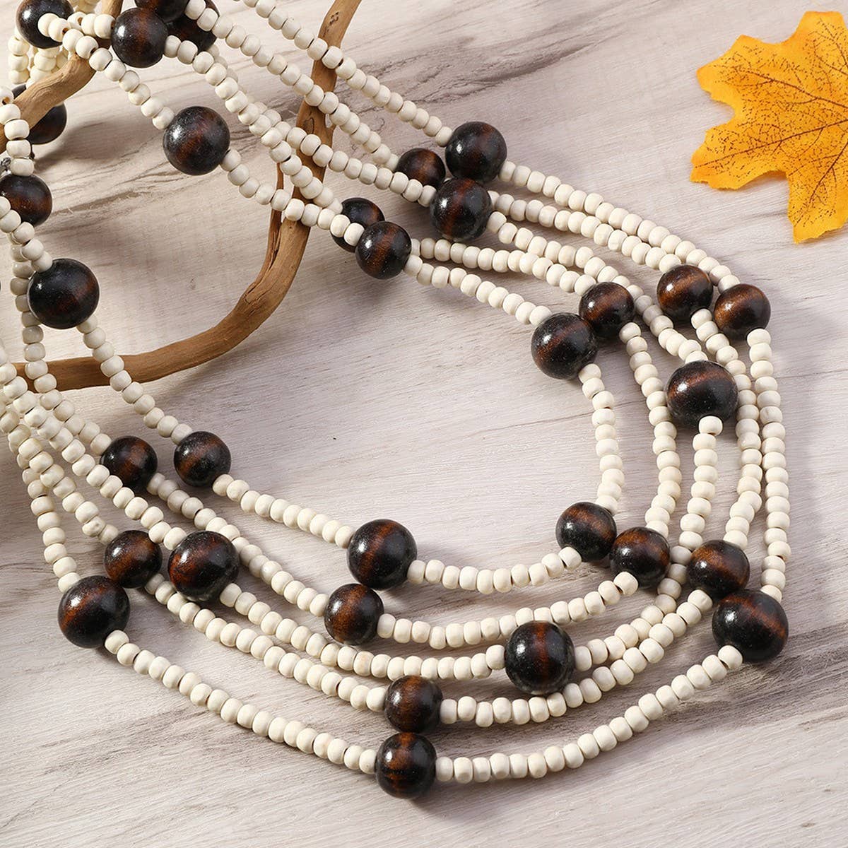 FASHIONABLE ETHNIC STYLE PURE BEADED NECKLACE