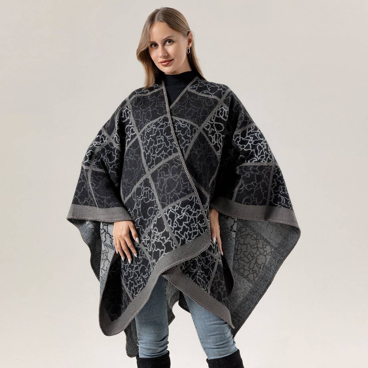 SHAWL HIGH-END SCARF WARM NAP CLOAK