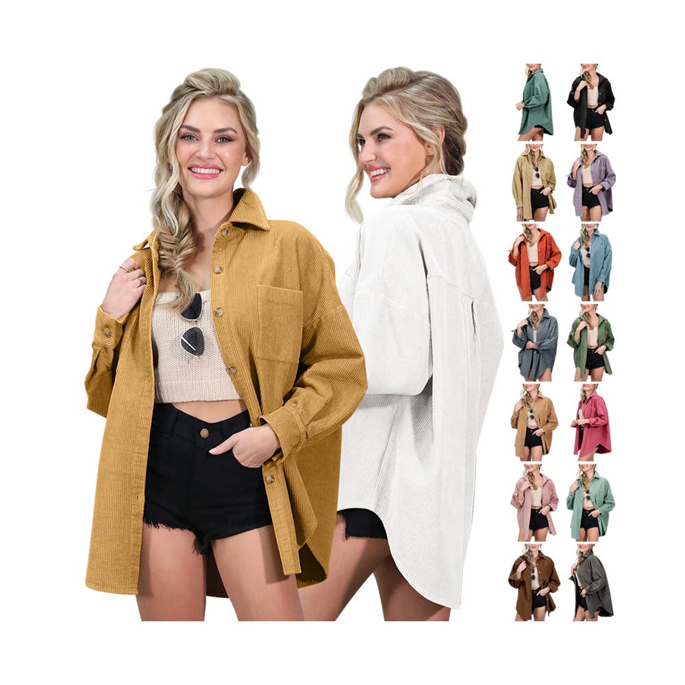 CWOJA700_LOOSE FIT CORDUROY SHIRTS JACKET