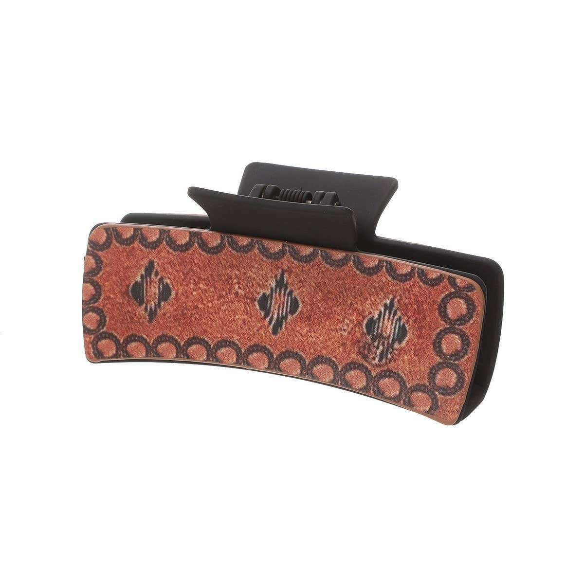 Sunflower Leather Hair Claw Clip, Western Style_CWAHA0603