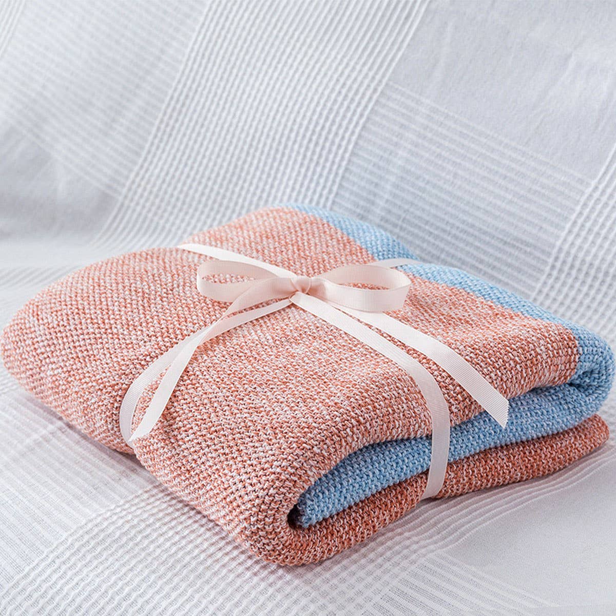 NEW FOUR-COLOR GRADIENT THROW BLANKET SOFA COVER