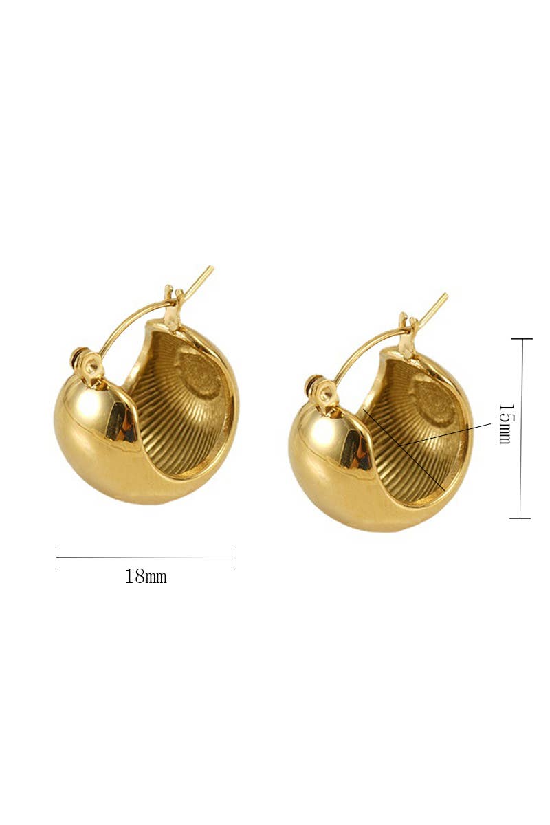 18K GOLD PLATED STAINLESS STEEL EARRINGS_CWAJE0377