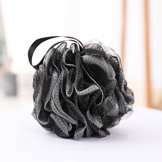 BATH POUF50G BAMBOO CHARCOAL BLACK BATH BALL_CWMM3362