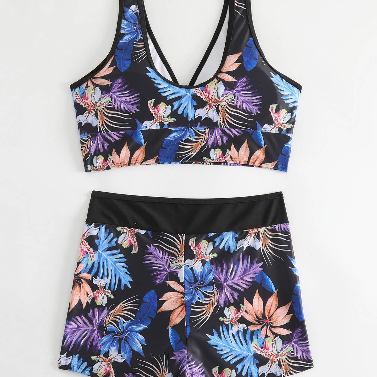 TANK TOP PRINTED TWO-PIECE SWIMSUIT SET